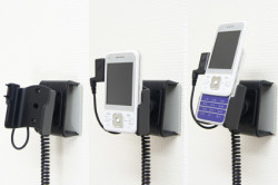 Support voiture  Brodit Sony Ericsson C903  avec chargeur allume cigare - Avec rotule. Avec connecteur pass-through pour la connectivité casque. Réf 512047