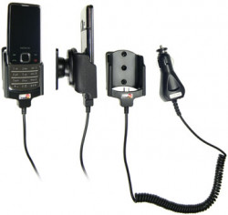 Support voiture Brodit Nokia 6700 Classic avec chargeur allume cigare - Avec rotule. Micro USB. Réf 512054