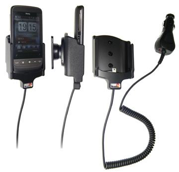 Support voiture  Brodit HTC Touch2  avec chargeur allume cigare - Avec rotule orientable. Réf 512075