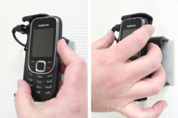 Support voiture  Brodit Nokia 2323 Classic  avec chargeur allume cigare - Avec rotule orientable. Réf 512082