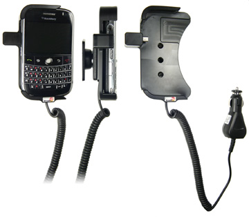 Support voiture  Brodit BlackBerry Bold 9000  avec chargeur allume cigare - Avec rotule orientable. Réf 512083