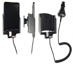 Support voiture Brodit HTC HD2 avec chargeur allume cigare - Avec rotule orientable. Réf 512086