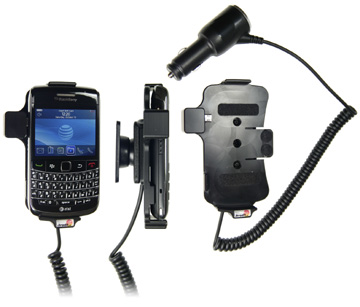 Support voiture  Brodit BlackBerry Bold 9700  avec chargeur allume cigare - Avec rotule orientable. Réf 512095