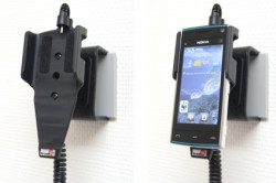 Support voiture  Brodit Nokia X6  avec chargeur allume cigare - Avec rotule orientable. Réf 512125