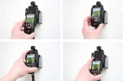 Support voiture  Brodit Samsung Galaxy Spica GT-I5700  avec chargeur allume cigare - Avec rotule orientable. Réf 512128