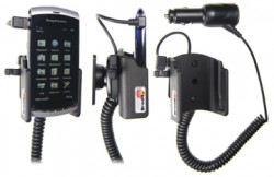 Support voiture Brodit Sony Ericsson Vivaz avec chargeur allume cigare - Avec rotule orientable. Réf 512133