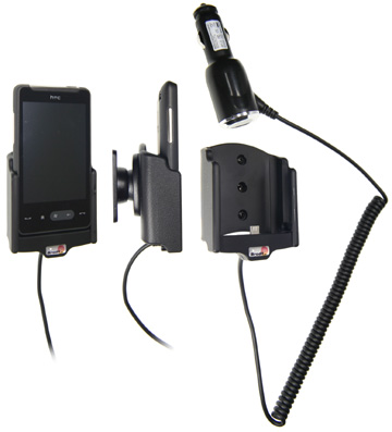 Support voiture  Brodit HTC Aria  avec chargeur allume cigare - Avec rotule orientable. Réf 512142