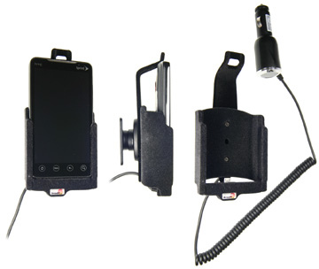 Support voiture  Brodit HTC EVO 4G  avec chargeur allume cigare - Avec rotule. Pour une position verticale et horizontale plus sûr. Surface &quot