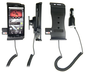 Support voiture  Brodit Motorola Droid X  avec chargeur allume cigare - Avec rotule orientable. Réf 512190