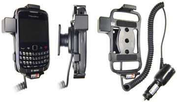 Support voiture  Brodit BlackBerry Curve 9300  avec chargeur allume cigare - Avec rotule orientable. Réf 512204