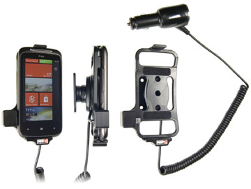 Support voiture  Brodit HTC Mozart  avec chargeur allume cigare - Avec rotule orientable. Réf 512212