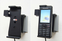 Support voiture  Brodit Sony Ericsson Cedar  avec chargeur allume cigare - Avec rotule orientable. Réf 512218