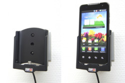 Support voiture  Brodit LG Optimus 2X  avec chargeur allume cigare - Avec rotule orientable. Réf 512236