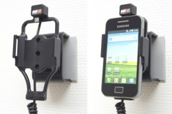 Support voiture  Brodit Samsung Galaxy Ace  avec chargeur allume cigare - Avec rotule orientable. Réf 512243