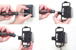 Support voiture  Brodit HTC Desire S  avec chargeur allume cigare - Avec rotule orientable. Réf 512251
