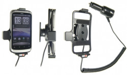 Support voiture  Brodit HTC Desire S  avec chargeur allume cigare - Avec rotule orientable. Réf 512251