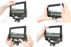 Support voiture  Brodit BlackBerry PlayBook  avec chargeur allume cigare - Avec rotule orientable. Réf 512254