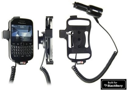 Support voiture  Brodit BlackBerry Bold 9900  avec chargeur allume cigare - Avec rotule orientable. Réf 512271