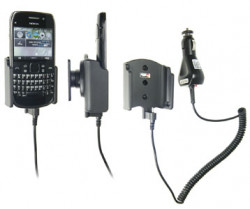 Support voiture Brodit Nokia E6-00 avec chargeur allume cigare - Avec rotule orientable. Réf 512283