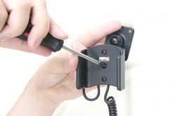 Support voiture  Brodit Sony Ericsson Xperia Active  avec chargeur allume cigare - Avec rotule orientable. Réf 512298