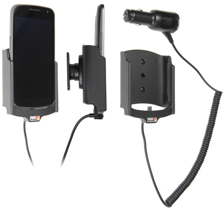 Support voiture  Brodit Samsung Galaxy Nexus SCH-I515  avec chargeur allume cigare - Avec rotule orientable. Réf 512331