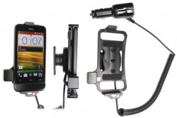 Support voiture  Brodit HTC One V T320e  avec chargeur allume cigare - Avec rotule orientable. Réf 512396