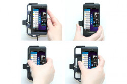 Support voiture  Brodit BlackBerry Z10  avec chargeur allume cigare - Avec rotule orientable. Réf 512447