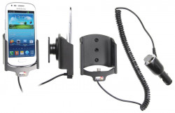 Support voiture  Brodit Samsung Galaxy S III Mini GT-i8190  avec chargeur allume cigare - Avec câble allume-cigare. Réf 512466