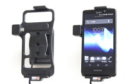 Support voiture  Brodit Sony Xperia T  avec chargeur allume cigare - Avec rotule orientable. Réf 512473