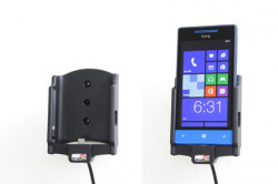 Support voiture  Brodit HTC 8S  avec chargeur allume cigare - Avec rotule orientable. Réf 512478