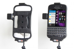 Support voiture  Brodit BlackBerry Q10  avec chargeur allume cigare - Avec rotule orientable. Réf 512489