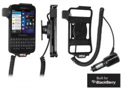 Support voiture  Brodit BlackBerry Q5  avec chargeur allume cigare - Avec rotule orientable. Réf 512514