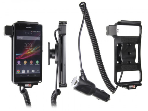 Support voiture  Brodit Sony Xperia SP  avec chargeur allume cigare - Avec rotule orientable. Réf 512533