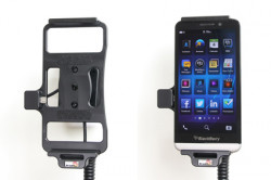 Support voiture  Brodit BlackBerry Z30  avec chargeur allume cigare - Avec rotule orientable. Réf 512547