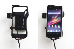 Support voiture  Brodit Sony Xperia ZR  avec chargeur allume cigare - Avec rotule orientable. Réf 512555