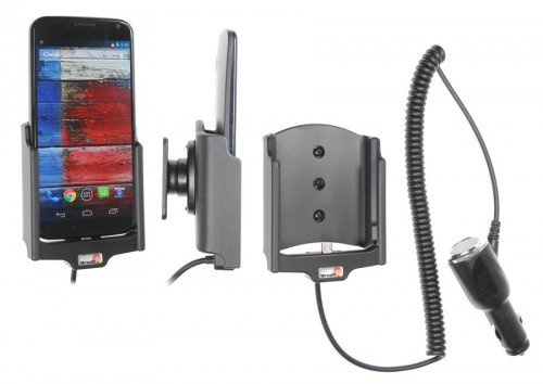 Support voiture  Brodit Motorola Moto X  avec chargeur allume cigare - Avec rotule orientable. Réf 512557