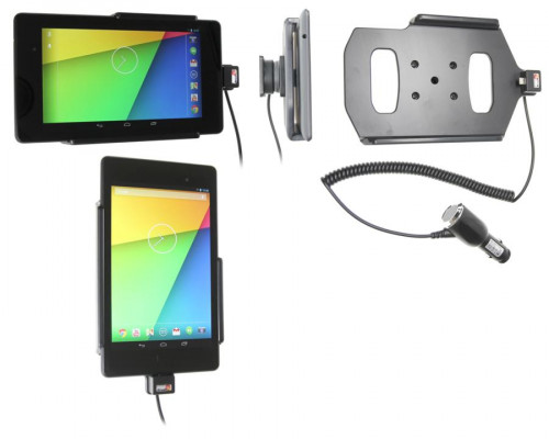 Support voiture  Brodit Asus Google Nexus 7 (2013)  avec chargeur allume cigare - Avec rotule orientable. Réf 512560