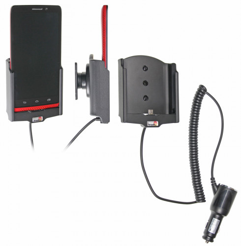 Support voiture  Brodit Motorola Droid Ultra  avec chargeur allume cigare - Avec rotule orientable. Réf 512570