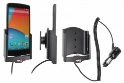 Support voiture  Brodit LG Nexus 5  avec chargeur allume cigare - Avec rotule orientable. Réf 512578