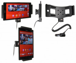 Support voiture  Brodit Sony Xperia Z3 Tablet Compact  avec chargeur allume cigare - Avec rotule orientable. Réf 512692