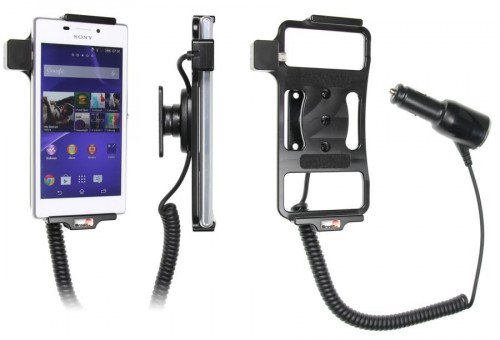 Support voiture  Brodit Sony Xperia M2  avec chargeur allume cigare - Avec rotule orientable. Réf 512696