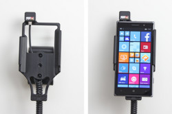 Support voiture  Brodit Nokia Lumia 830  avec chargeur allume cigare - Avec rotule orientable. Réf 512702