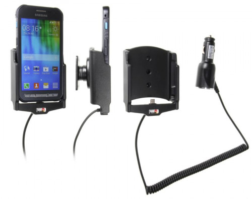Support voiture  Brodit Samsung Galaxy Xcover 3  avec chargeur allume cigare - Avec rotule orientable. Réf 512736