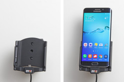 Support voiture  Brodit Samsung Galaxy S6 edge+  avec chargeur allume cigare - Avec rotule orientable. Réf 512773