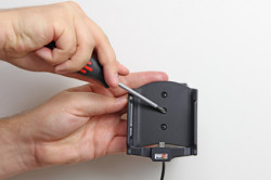Support voiture  Brodit Samsung Galaxy S6 edge+  installation fixe - Avec système de connecteur Molex. Chargeur 2A. Avec rotule. Réf 513773