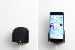 Support voiture Apple iPhone 6S/7/8/X/Xs pour fixation cable - Utilisation avec câble Apple Lightning d'origine. Pour appareil avec étui de dimensions: Larg: 62-77 mm, épaiss.: 2-10 mm. Réf 514795