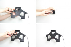 Support voiture Brodit Apple iPad New 4th Gen avec chargeur allume cigare - Avec rotule. Avec câble USB. Chargeur approuvé par Apple. Réf 521520