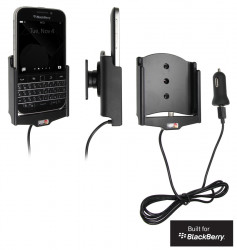 Support voiture  Brodit BlackBerry Classic  avec chargeur allume cigare - Avec rotule. Avec câble USB. Réf 521656
