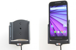 Support voiture  Brodit Motorola Moto G (3rd Gen)  avec chargeur allume cigare - Avec rotule. Avec câble USB. Réf 521761