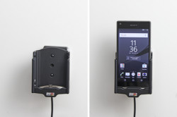 Support voiture  Brodit Sony Xperia Z5 Compact  avec chargeur allume cigare - Avec chargeur voiture USB. Avec rotule. Réf 521797
